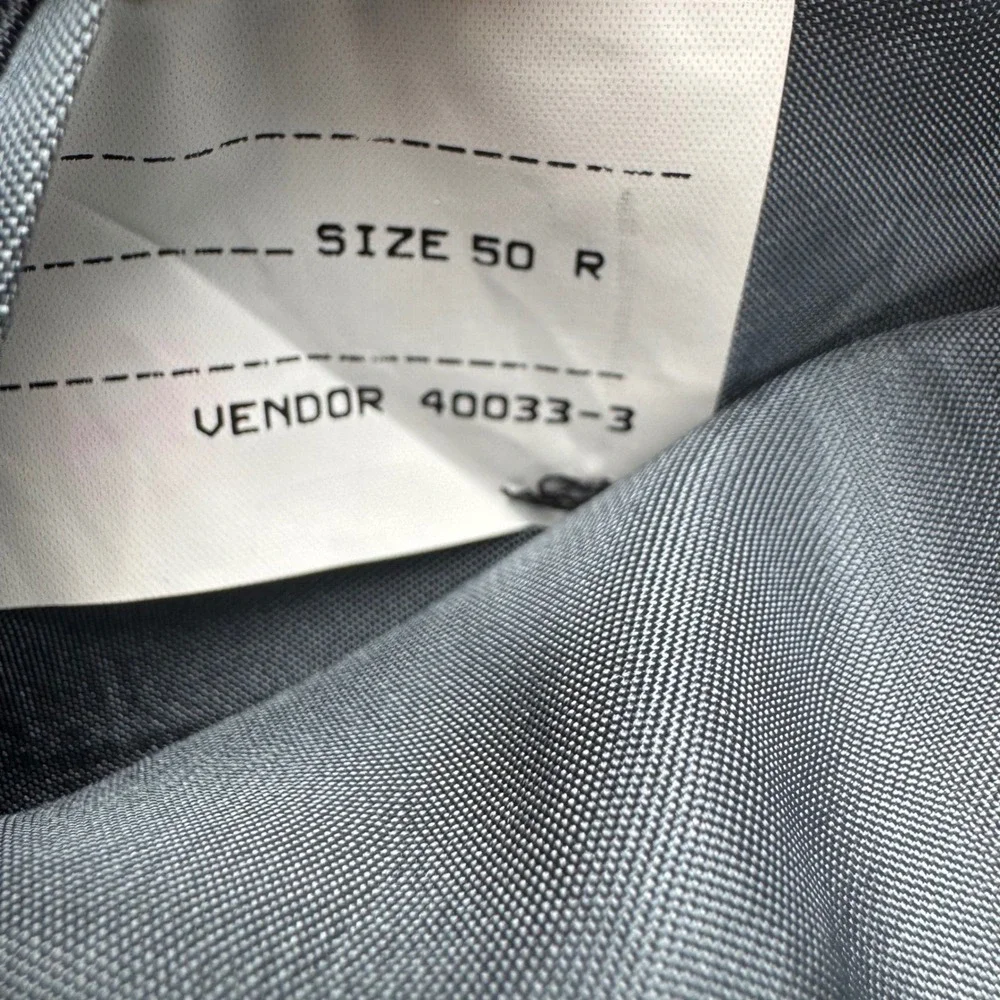 Stafford Mens Blazer 50R Wool Blend Navy Blue Gold Button Classic Professional
